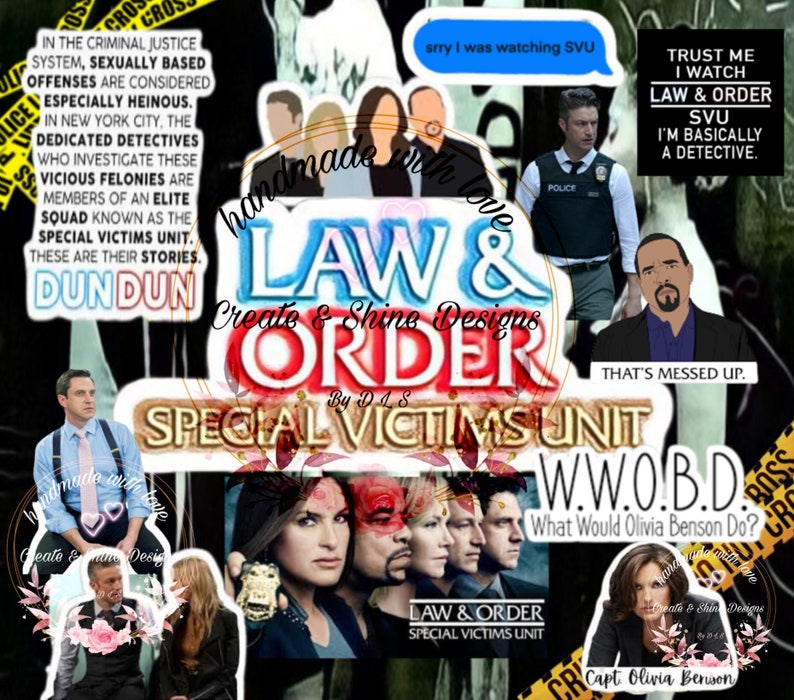 Law & Order SVU 20 Oz PNG Tumbler Wrap DIGITAL File Only Etsy
