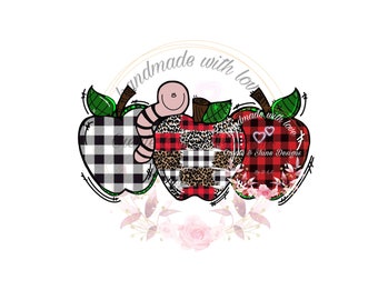 Teacher Apple PNG - DIGITAL file only