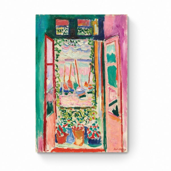 Henri Matisse La Fenêtre ouverte à collioure , bunte Wandkunst-Leinwand