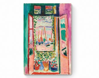Henri Matisse La Fenêtre ouverte à collioure , toile fenêtre ouverte , toile d'art murale colorée