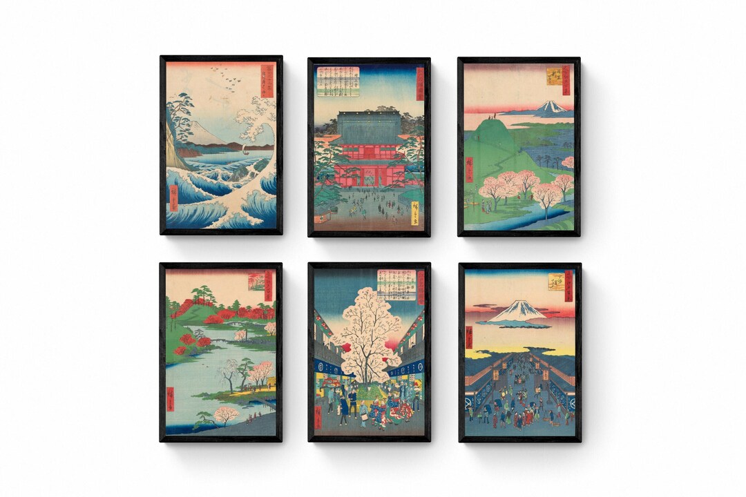 Utagawa Kkuniyoshi Art , Set of 6 Prints , Japanese Art Etsy