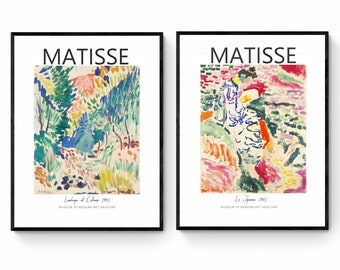 Set of 2 Henri matisse , landscape at Collioure , matisse wall art