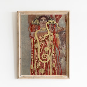 Gustav Klimt art print  ,Hygieia ,famous paintings