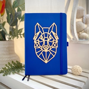 Hardback Journal With Laser Cut Wolf Design