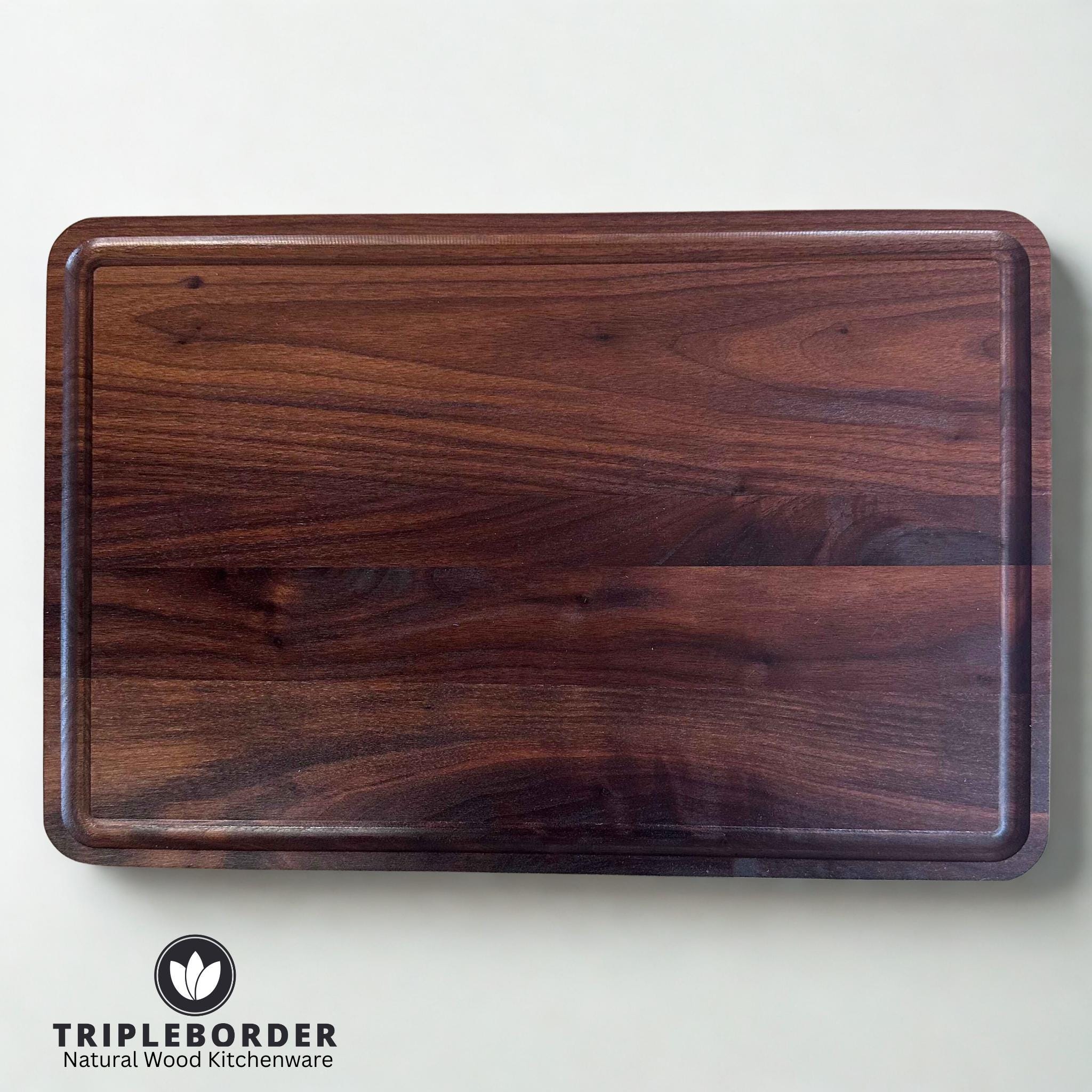 TB® Black Walnut Cutting Board | Black Walnut Cutting Board Serving Board | Handmade | Chopping Board Work Board Professional Board Solid Design