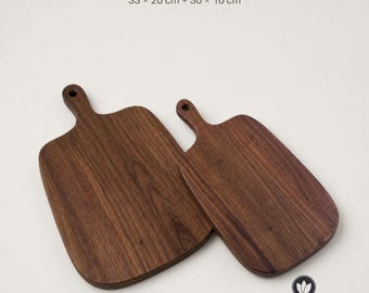 Personalized cutting board set, 2 walnut boards, serving boards, kitchen gift