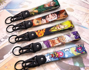 One Piece Anime Lanyard Keychain, Eagle Beak Pendant, Badge Holder Strap