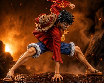 One Piece Monkey D. Luffy Battle Figure – 18cm PVC Anime Collectible Model (Birthday Gift)