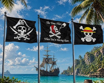 One Piece Luffy Straw Hat Pirates Flag – Anime Manga Polyester Wall Decor Banner