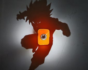 Anime Shadow Wall Lamp | Zoro, Luffy, Goku Projection Night Light, Gaming Decor
