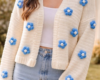 Handmade Crochet Baggy Sweater | Oversized Crochet Jersey for Girls | Trendy Slouchy Pullover | Custom Color