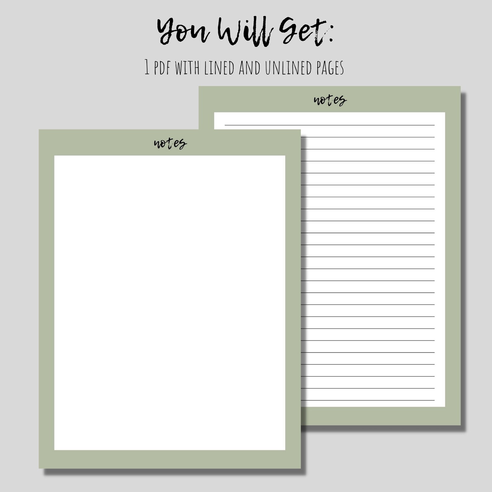 Printable Stationery, Printable Note Pages, Note Paper, Writing Pages ...