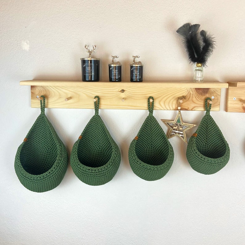 Hanging Wall Basket Bathroom Hanging Basket Storage Basket Etsy