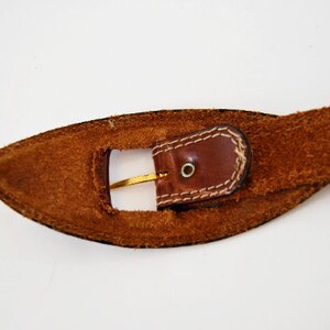 leather belt, vintage belt, brown belt, women's belt, brown leather, leather belt, elongated belt, elegant belt, belt 75, size 75 image 9