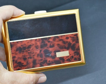 vintage metal cigarette case,elegant cigarette case,cigar box,smoker item,smoker gift