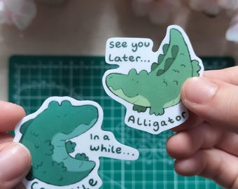 Alligator Crocodile Vinyl Sticker - See You Later Alligator