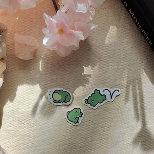 frog stickers - cute - cute stickers - cute frog stickers - frog lover gift - silly sticker - silly frog sticker - amphibian sticker
