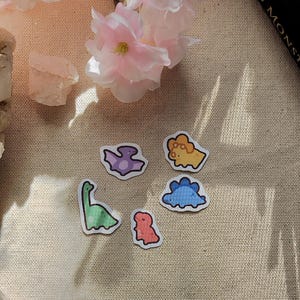 Dinosaur stickers - cute - cute stickers - cute dinosaur stickers - dinosaur lover gift - stegosaurus sticker - t-rex sticker - triceratops