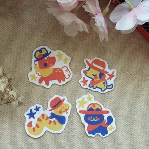 Cowboy - Cowboy Aufkleber - Western - wilder Westen - Tiere - Tier Aufkleber - süß - süsse Aufkleber - yee haw Aufkleber