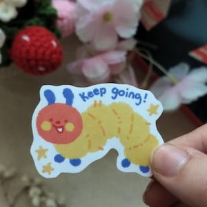 worm - worm sticker - cute - cute sticker - cute worm sticker - caterpillar - caterpillar sticker - bug lover gift - silly - silly sticker
