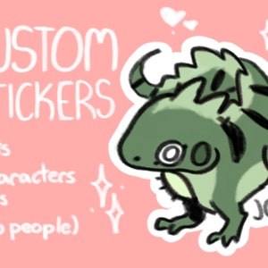 Custom Stickers! - stickers - cute - cute custom stickers - personalized - personalized stickers - custom - vinyl - custom vinyl - matte