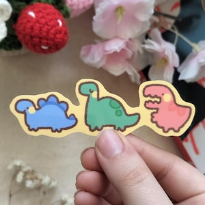 Dinosaur - dinosaur sticker - cute - cute sticker - cute dinosaur sticker - dino - dino sticker - t-rex - dinosaur lover gift - silly dino
