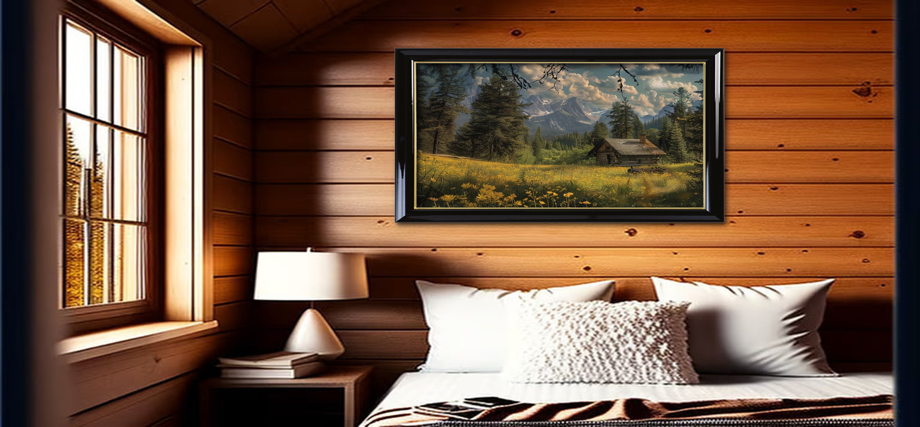 Enchanting Haven: Cozy Cabin in the Woods Digital Print Instant