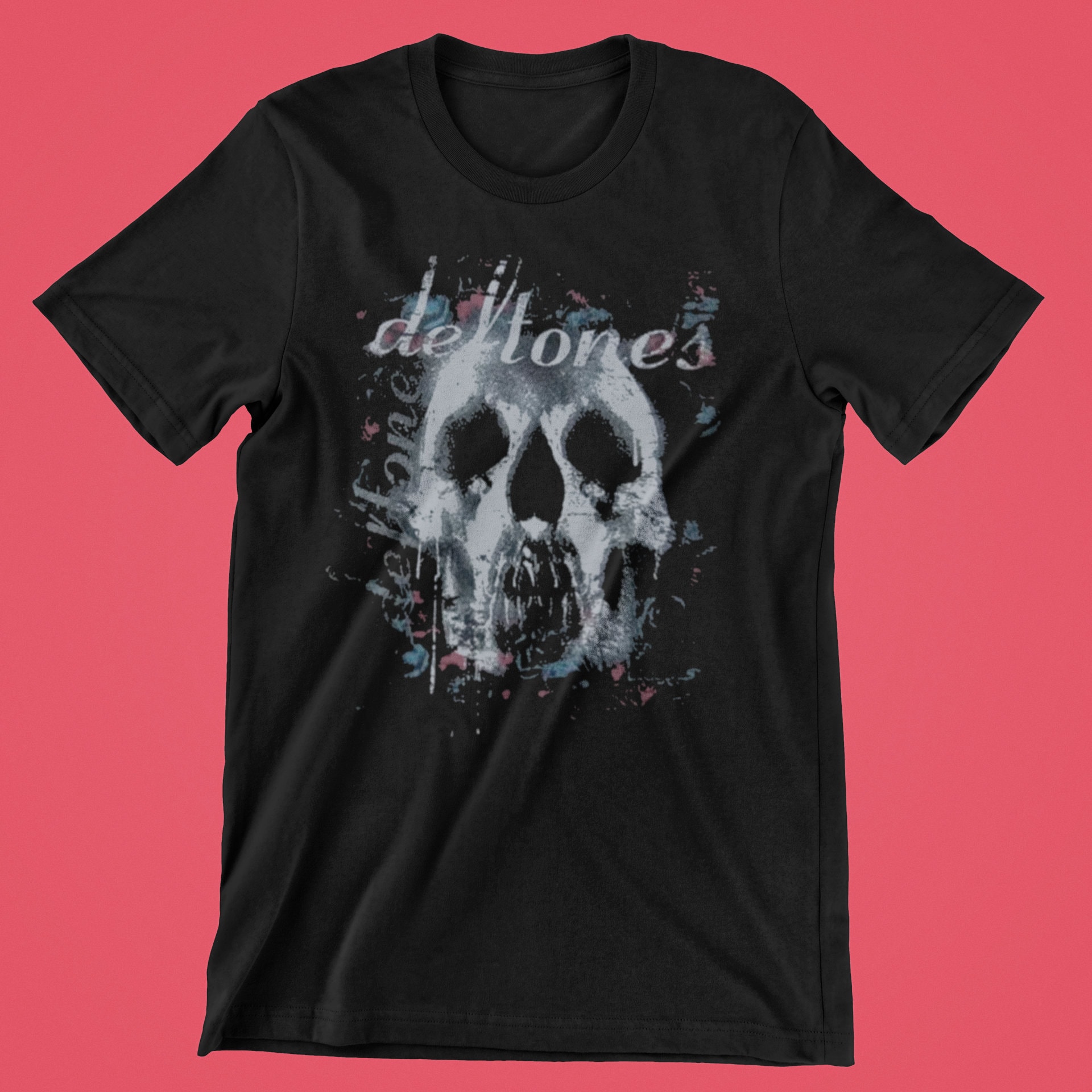 Deftone Skull Black T Shirt Band