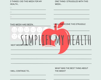 Weekly Health Goal Check In
