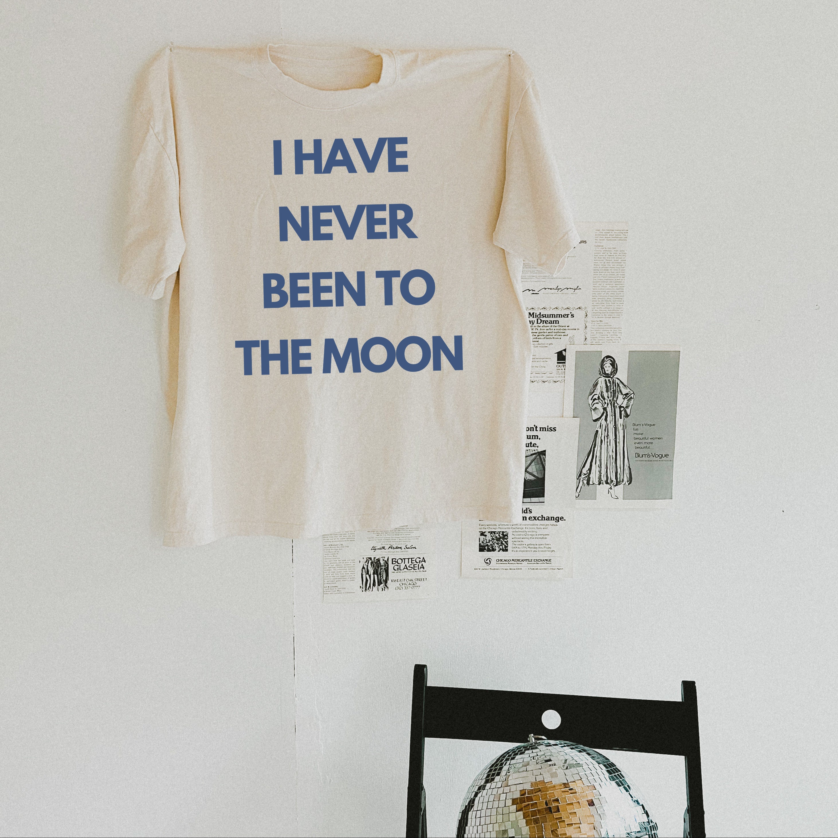 I Have Never Been to the Moon Tee, 90's Aesthetic, Quirky