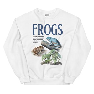 Frog Sweatshirt, Frog Facts, Tree Frogs, Nature Lover Crewneck