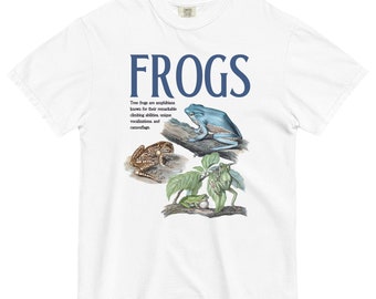 Tree Frog T-Shirt, Frog Information, Vintage Style Science Tee, Nature Lover