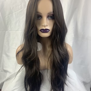 Wig with bangs female wigs Curly wig  ombre Wigs women wigs long wave wigs Synthetic Wigs for Women  middle part  Heat Resistant Cosplay wig