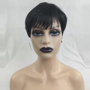 Wig with bangs female wigs  Little Wig Museum ,hairloss, alopeica chemo wig, cosplay Handmade wigs Glueless Wigsgift for mom