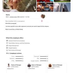 Airbnb Cover Letter Template- Looks like an Airbnb listing page!