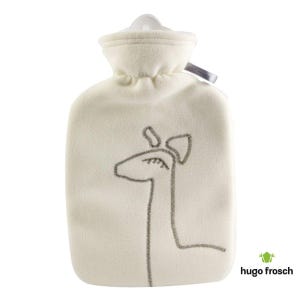 Safe Certified Hot Water Bottle with Fleece Cover, Soothing Heat Therapy for Period Pain Long-Lasting Warmth For Cold Nights,Made in Germany