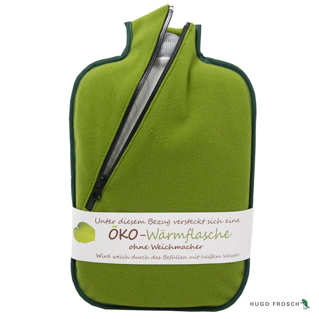 Eco Hot Water Bottle With Cover, Natural Pain Relief Lower Back Pain