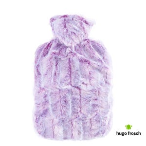 Hugo Frosch Fur Hot Water Bottle  – Certified Safe, Natural Pain Relief & Cozy Comfort