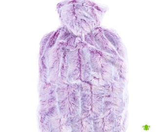 Hugo Frosch Fur Hot Water Bottle  – Certified Safe, Natural Pain Relief & Cozy Comfort
