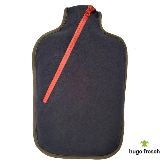 Eco Hot Water Bottle with Soft Microfiber Cover – Sustainable Comfort & Cozy Warmth