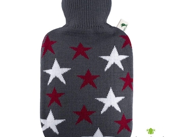 Knit Hot Water Bottle with Cover – German Made, Cozy Bed Warmer & Winter Comfort