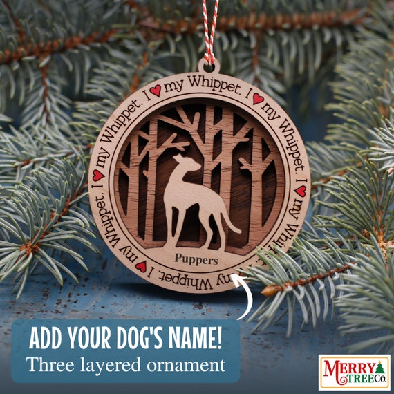 Whoodle christmas ornament Clearance