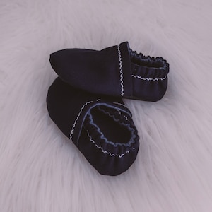Navy Canvas Soft Sole Baby Shoes | Toddler Shoes | Wide Toe Box Kids Shoes