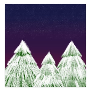 Carte pliée arbre à feuilles persistantes