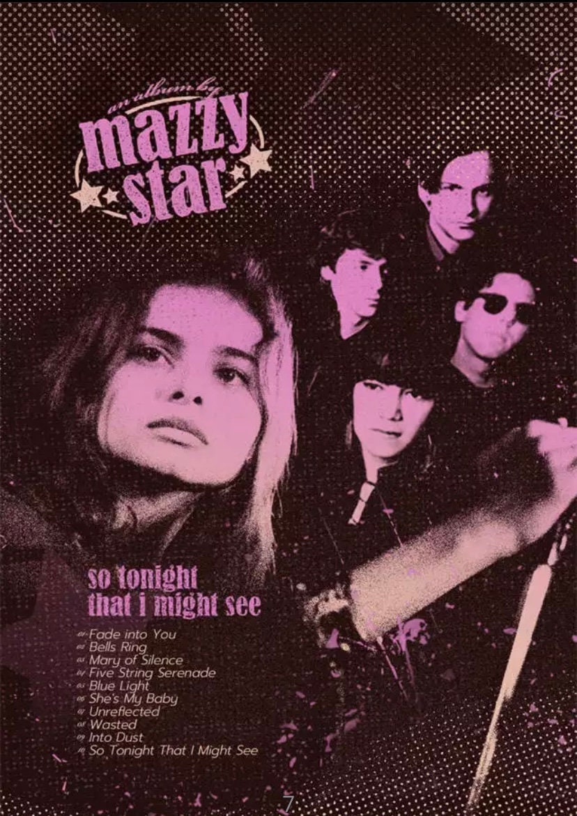 Mazzy Star Posters Etsy UK