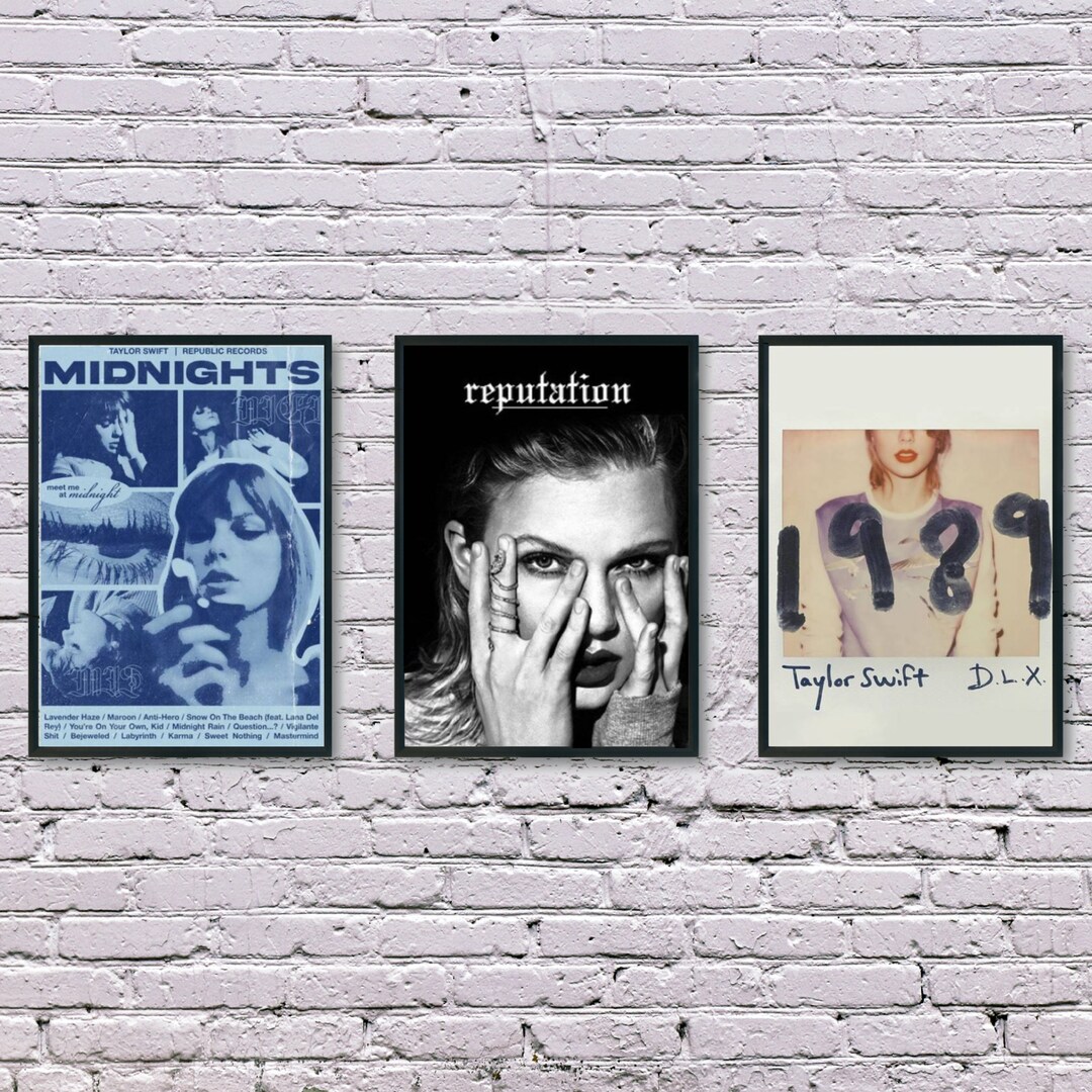 Taylor Swift Canvas Poster Prints Etsy