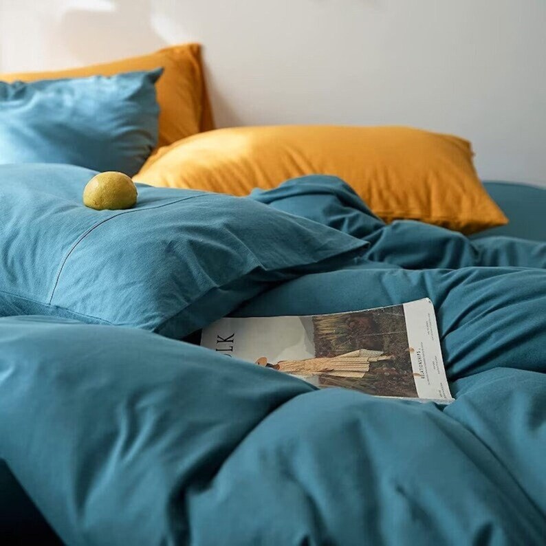 Boho Style 3 Piece Cotton Duvet Cover Handmade Bedding Set Etsy