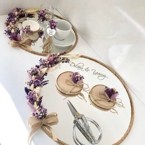 Mirror Tray Set ,Engagement Tray ,Wedding Tray Set ,Acrylic Mirror Tray , Engagement Ring Tray
