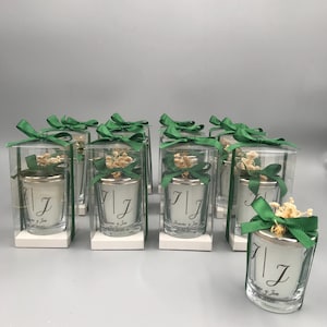 Luxury Wedding Candle Favors , Candle Favors , Aniversary Candle Gifts , Personalized Candle Favors ,Bridal Shower Candle Favors , Baptism