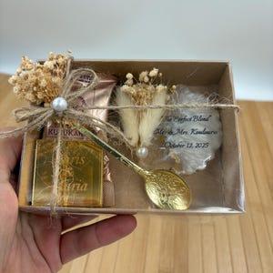 Coffee And Chocolate Favors for Guests, Turkish Coffee and Candy in Box, Wedding Favors For Guests, Custom Bulk Special Gift, Bridal Shower
